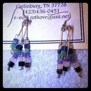 Handmade Genuine Gemstone & solid silver earrings